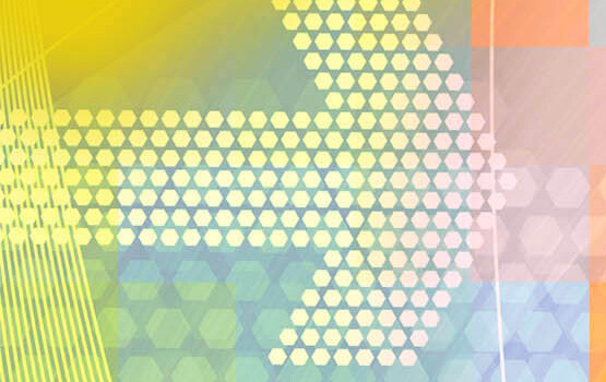 Digital graphic arrows on grey